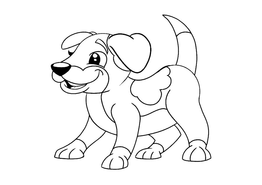 Coloring pages for jumping dogs